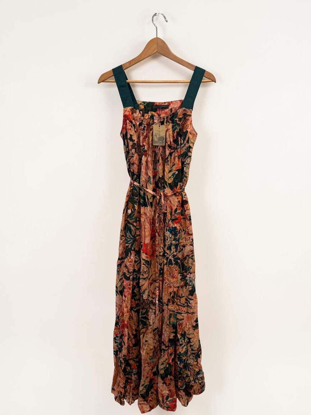 NWT - Peruvian Connection Anouk Maxi Dress Size S Floral Print Viscose